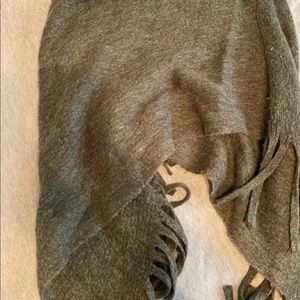 Charcoal grey poncho